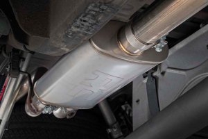 GMC Sierra 1500 Performance Exhaust - Rough Country - Dual Cat-Back - Black - '14-'18